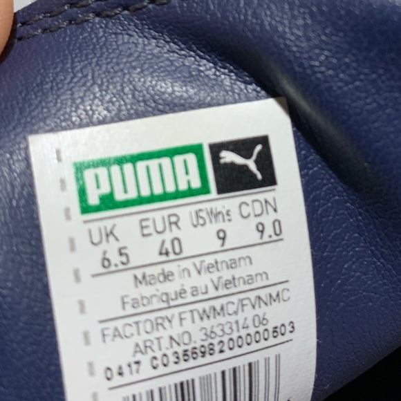 Puma navy patent leather platform kicks size 9 - Picture 6 of 8
